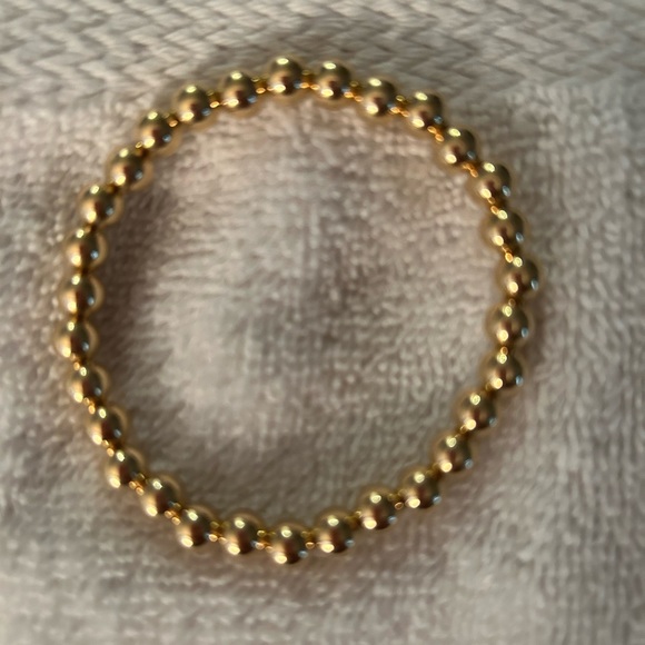 Callie Lee gold beaded bracelet 7” NEW - Picture 2 of 2